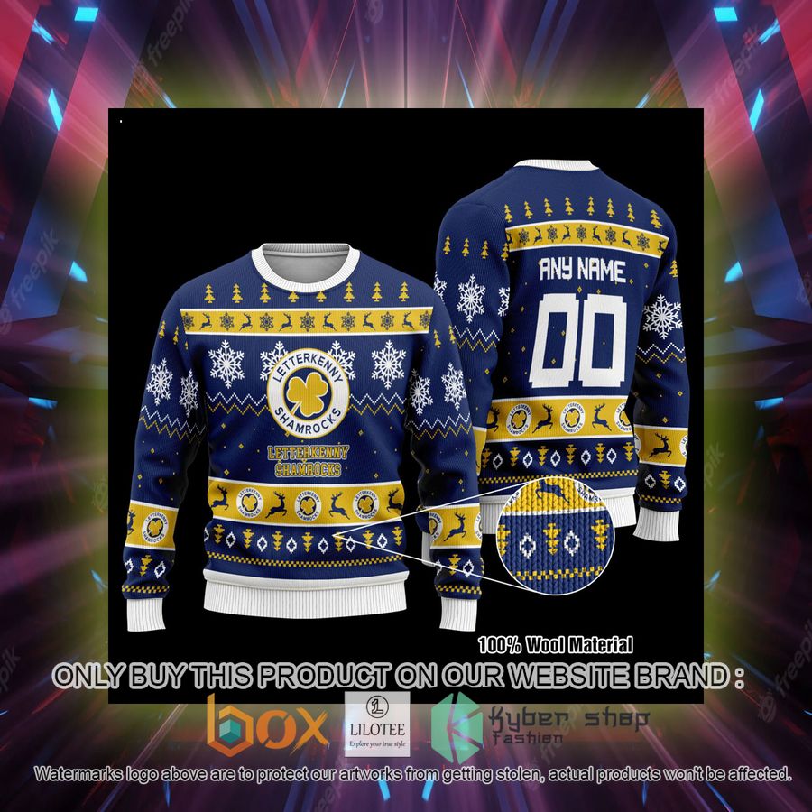 personalized letterkenny hockey jersey wool sweater 2 84447