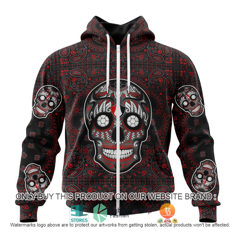 HOT Liga Mx Atlas F C Special Sugar Skull Kits For Dia De Muertos Personalized 3d Shirt, Hoodie 2 personalized liga mx atlas f c special sugar skull kits for dia de muertos 3d shirt hoodie 2 44724