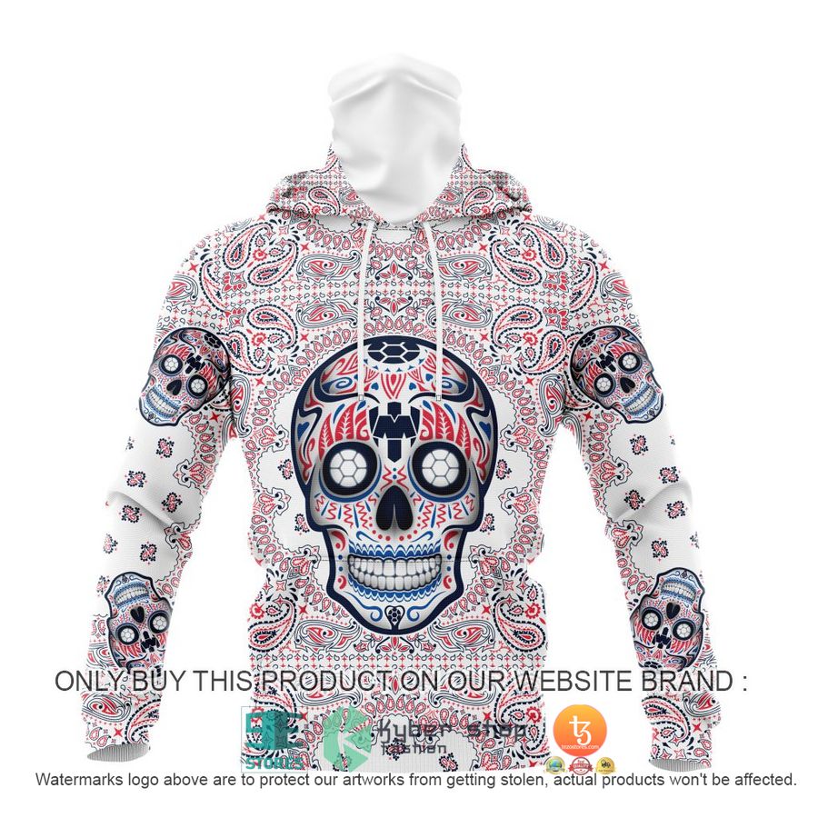 HOT Liga Mx C F Monterrey Special Sugar Skull Kits For Dia De Muertos Personalized 3d Shirt, Hoodie 4 personalized liga mx c f monterrey special sugar skull kits for dia de muertos 3d shirt hoodie 4 62829