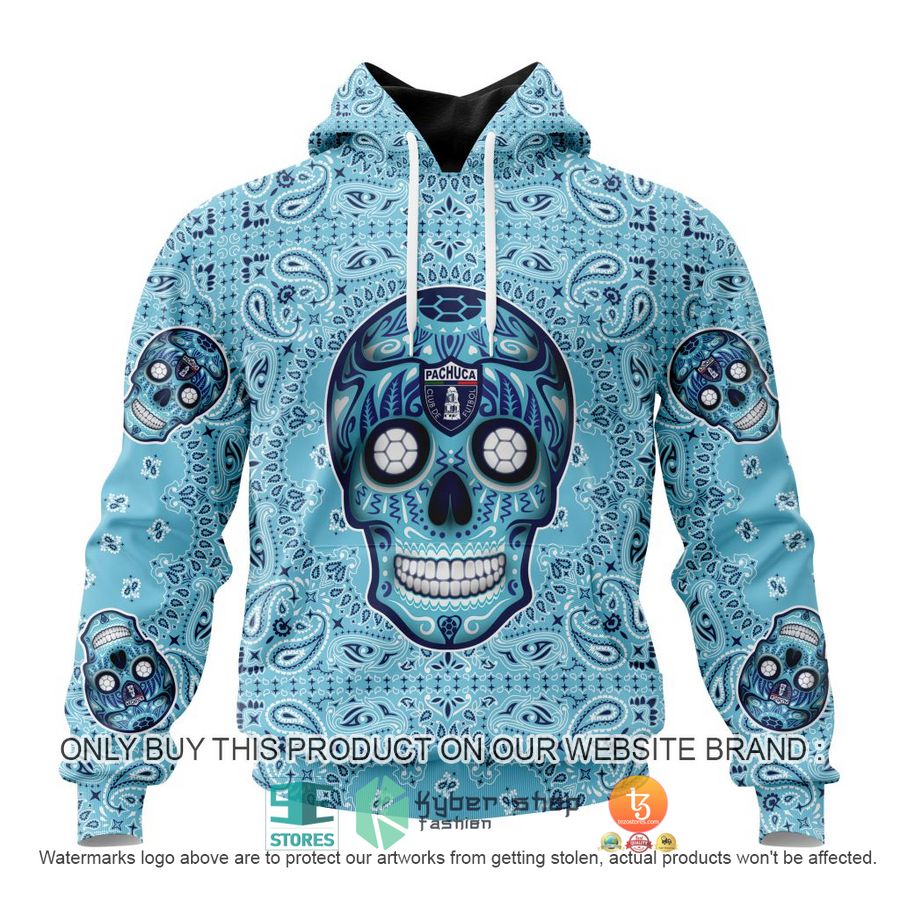HOT Liga Mx C F Pachuca Special Sugar Skull Kits For Dia De Muertos Personalized 3d Shirt, Hoodie 1 personalized liga mx c f pachuca special sugar skull kits for dia de muertos 3d shirt hoodie 1 38575