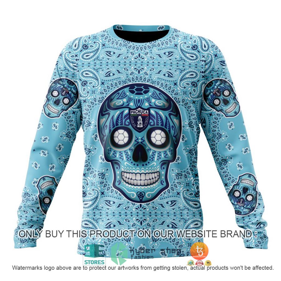 HOT Liga Mx C F Pachuca Special Sugar Skull Kits For Dia De Muertos Personalized 3d Shirt, Hoodie 6 personalized liga mx c f pachuca special sugar skull kits for dia de muertos 3d shirt hoodie 6 62036