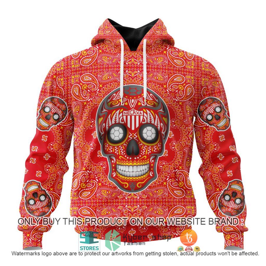 HOT Liga Mx Club Necaxa Special Sugar Skull Kits For Dia De Muertos Personalized 3d Shirt, Hoodie 18 personalized liga mx club necaxa special sugar skull kits for dia de muertos 3d shirt hoodie 1 6262