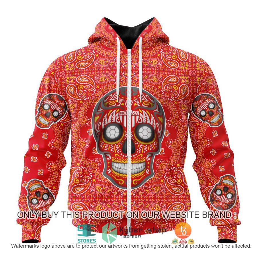HOT Liga Mx Club Necaxa Special Sugar Skull Kits For Dia De Muertos Personalized 3d Shirt, Hoodie 2 personalized liga mx club necaxa special sugar skull kits for dia de muertos 3d shirt hoodie 2 22512