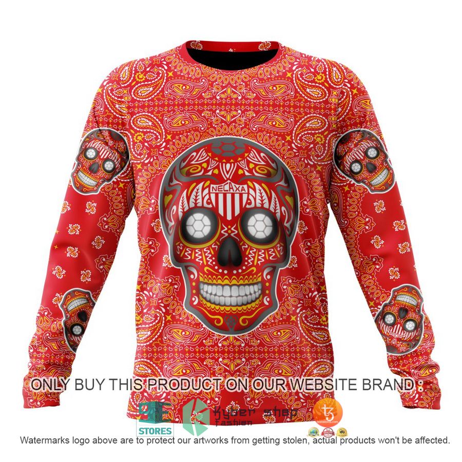 HOT Liga Mx Club Necaxa Special Sugar Skull Kits For Dia De Muertos Personalized 3d Shirt, Hoodie 6 personalized liga mx club necaxa special sugar skull kits for dia de muertos 3d shirt hoodie 6 57596