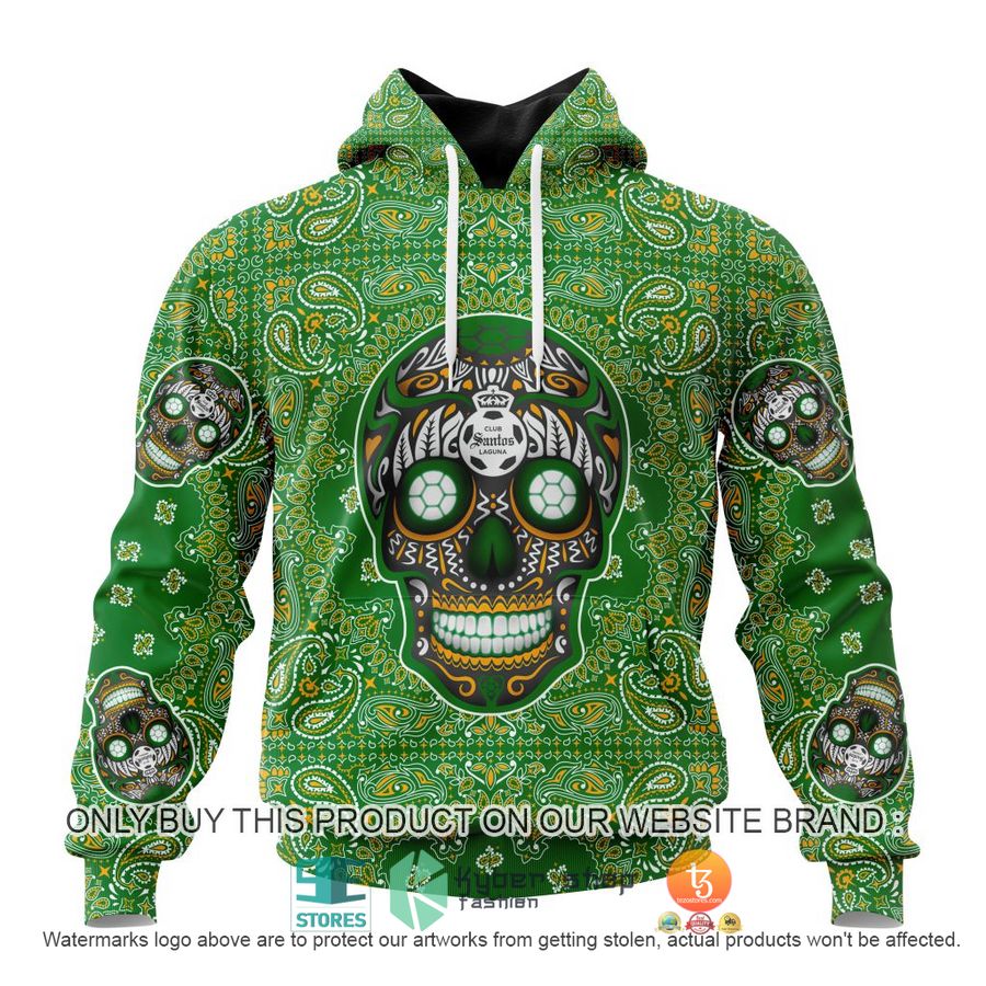 HOT Liga Mx Club Santos Laguna Special Sugar Skull Kits For Dia De Muertos Personalized 3d Shirt, Hoodie 19 personalized liga mx club santos laguna special sugar skull kits for dia de muertos 3d shirt hoodie 1 18612