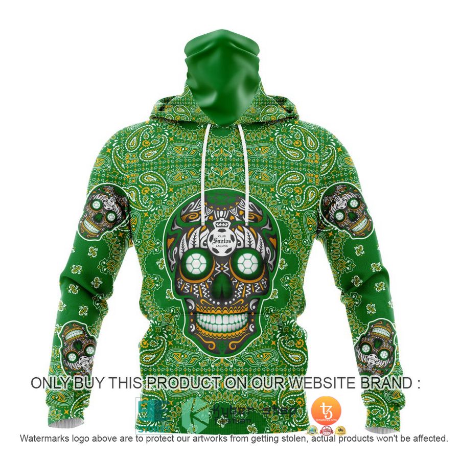 HOT Liga Mx Club Santos Laguna Special Sugar Skull Kits For Dia De Muertos Personalized 3d Shirt, Hoodie 4 personalized liga mx club santos laguna special sugar skull kits for dia de muertos 3d shirt hoodie 4 53764