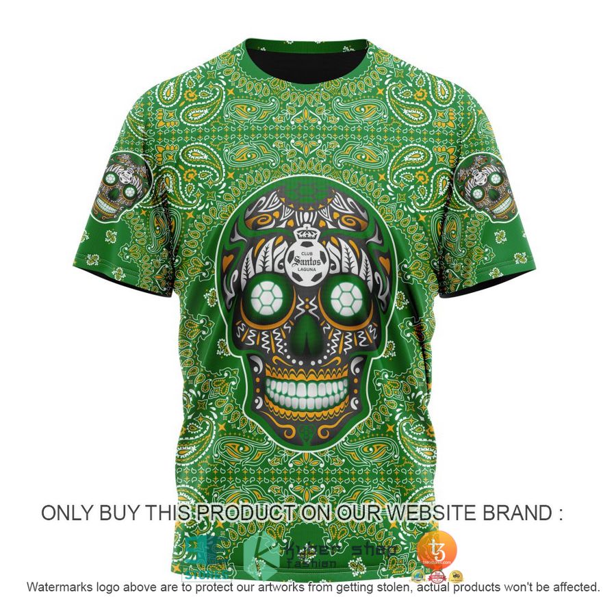 HOT Liga Mx Club Santos Laguna Special Sugar Skull Kits For Dia De Muertos Personalized 3d Shirt, Hoodie 8 personalized liga mx club santos laguna special sugar skull kits for dia de muertos 3d shirt hoodie 8 48112