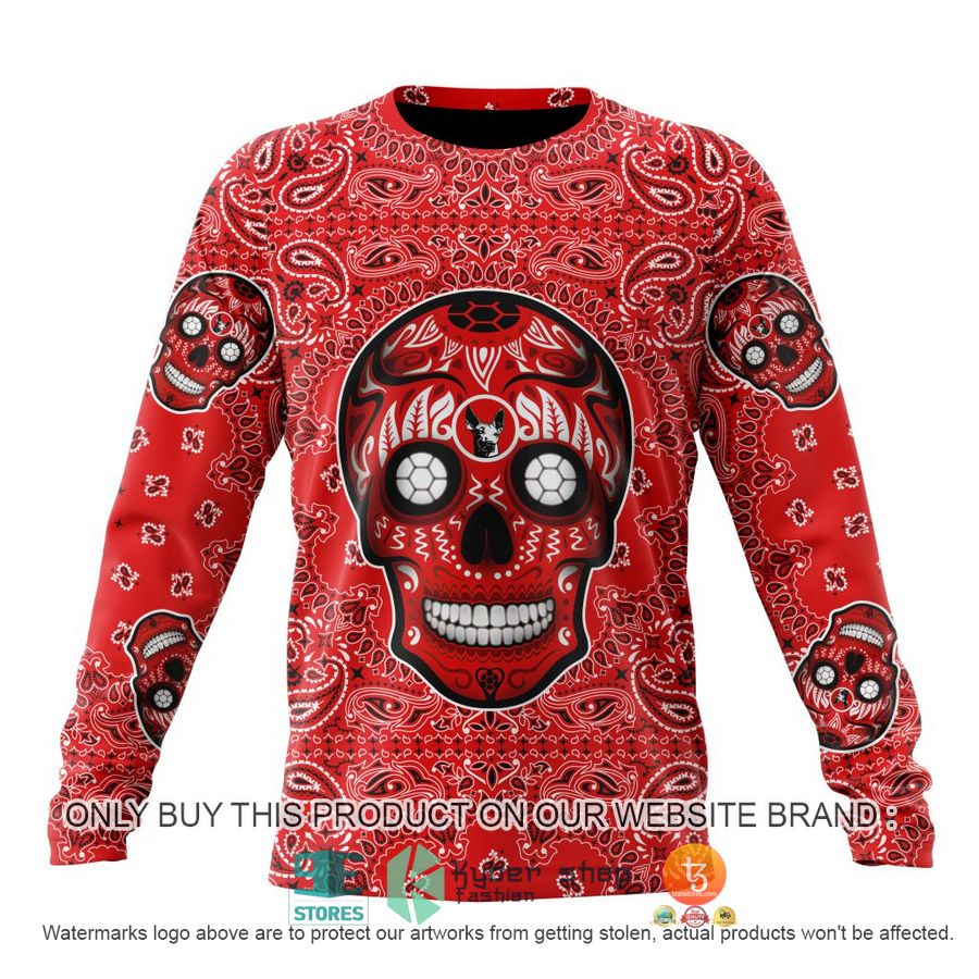 HOT Liga Mx Club Tijuana Special Sugar Skull Kits For Dia De Muertos Personalized 3d Shirt, Hoodie 6 personalized liga mx club tijuana special sugar skull kits for dia de muertos 3d shirt hoodie 6 28651