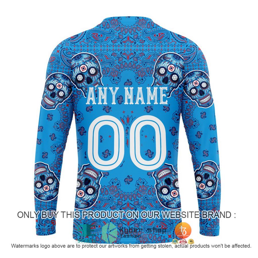 HOT Liga Mx Cruz Azul Special Sugar Skull Kits For Dia De Muertos Personalized 3d Shirt, Hoodie 7 personalized liga mx cruz azul special sugar skull kits for dia de muertos 3d shirt hoodie 7 96716