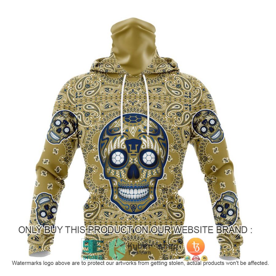 HOT Liga Mx Pumas Unam Special Sugar Skull Kits For Dia De Muertos Personalized 3d Shirt, Hoodie 4 personalized liga mx pumas unam special sugar skull kits for dia de muertos 3d shirt hoodie 4 80511