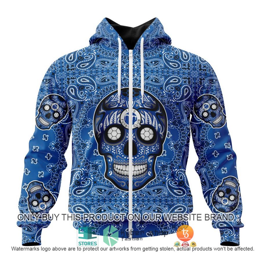 HOT Liga Mx Queretaro F C Special Sugar Skull Kits For Dia De Muertos Personalized 3d Shirt, Hoodie 2 personalized liga mx queretaro f c special sugar skull kits for dia de muertos 3d shirt hoodie 2 44690