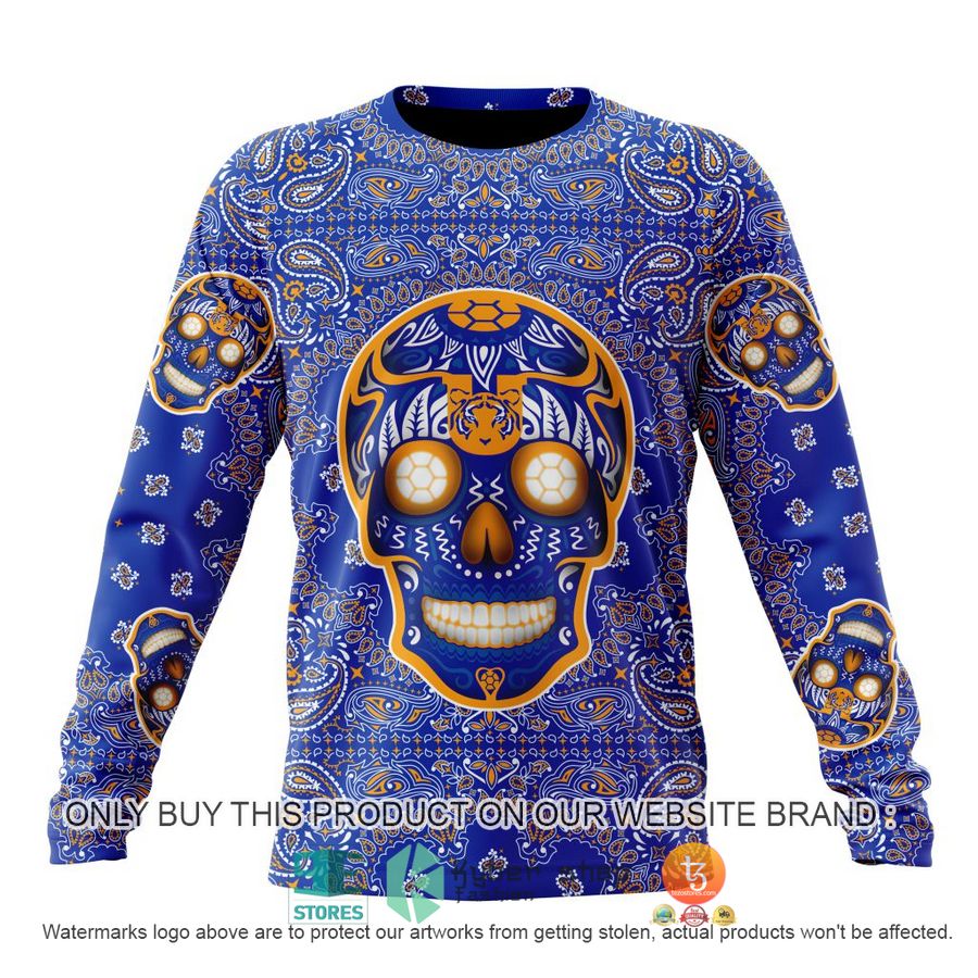 HOT Liga Mx Tigres Uanl Special Sugar Skull Kits For Dia De Muertos Personalized 3d Shirt, Hoodie 6 personalized liga mx tigres uanl special sugar skull kits for dia de muertos 3d shirt hoodie 6 3716