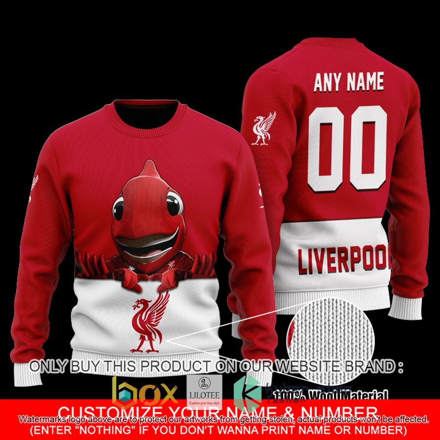 personalized liverpool red wool sweater 1 11715