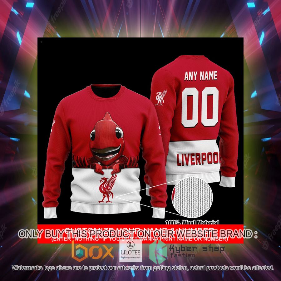 personalized liverpool red wool sweater 2 68554