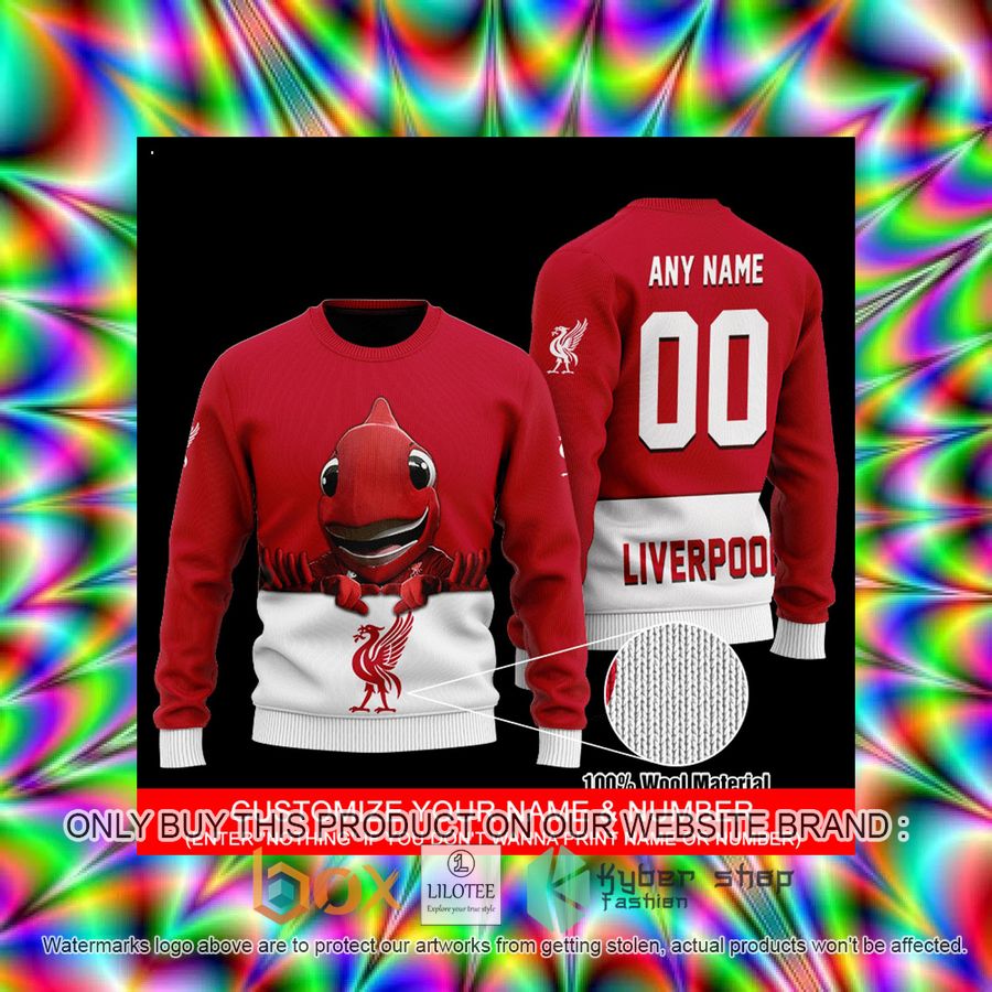 Personalized Liverpool Red Wool Sweater 3 personalized liverpool red wool sweater 3 69733