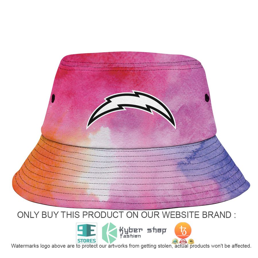 personalized los angeles chargers crucial catch a bucket hat hat 2 86865