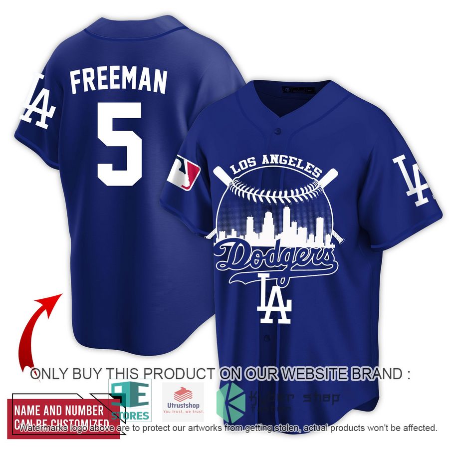 personalized los angeles dodgers mlb blue baseball jersey 1 33711