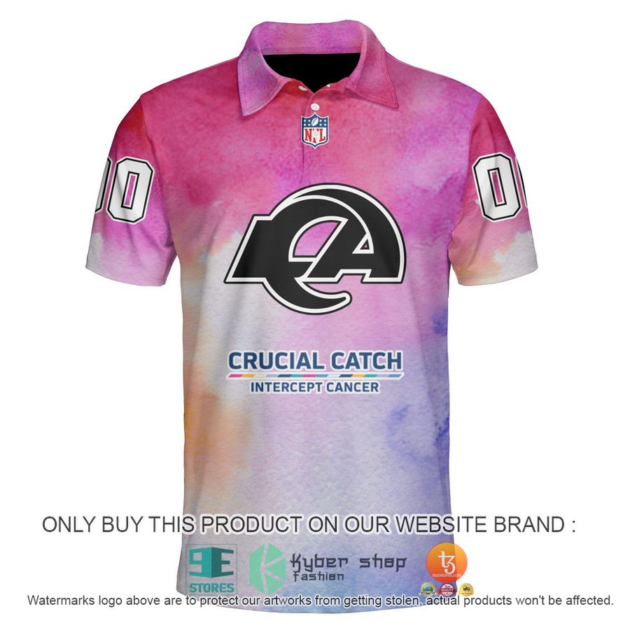 HOT NFL Los Angeles Rams Crucial Catch Personalized Polo Shirt 12 personalized los angeles rams crucial catch polo shirt 1 48528