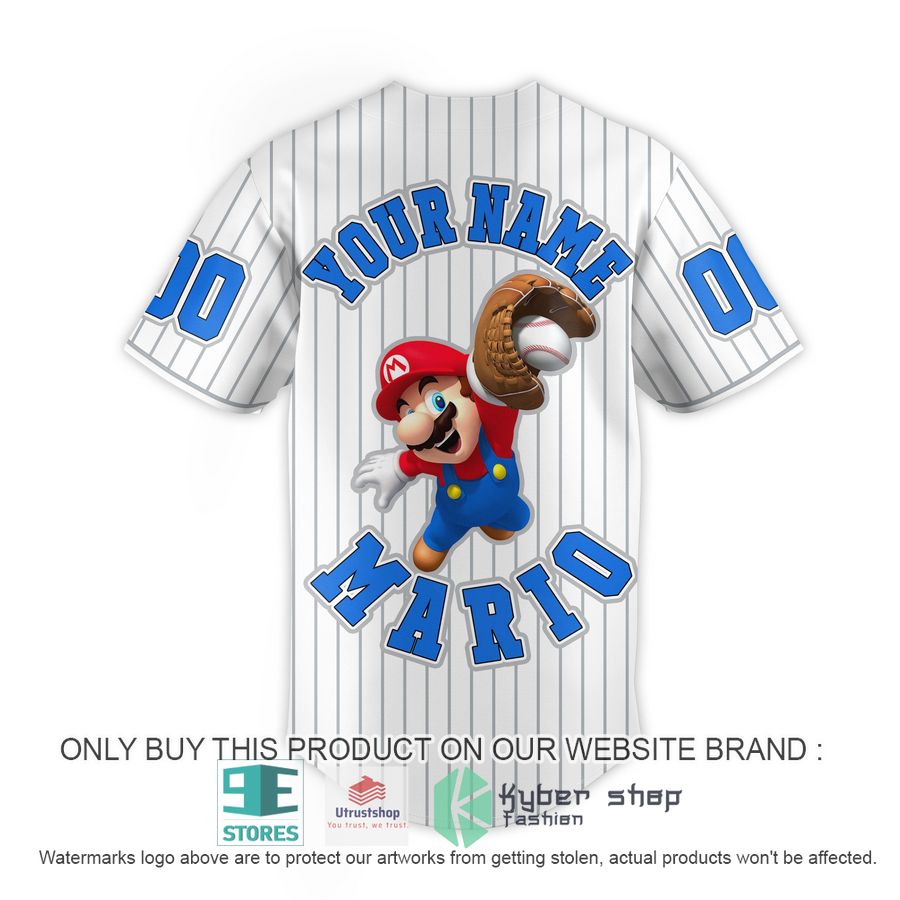 NEW Mario striped Baseball Shirt 3 personalized mario striped baseball jersey 3 99926