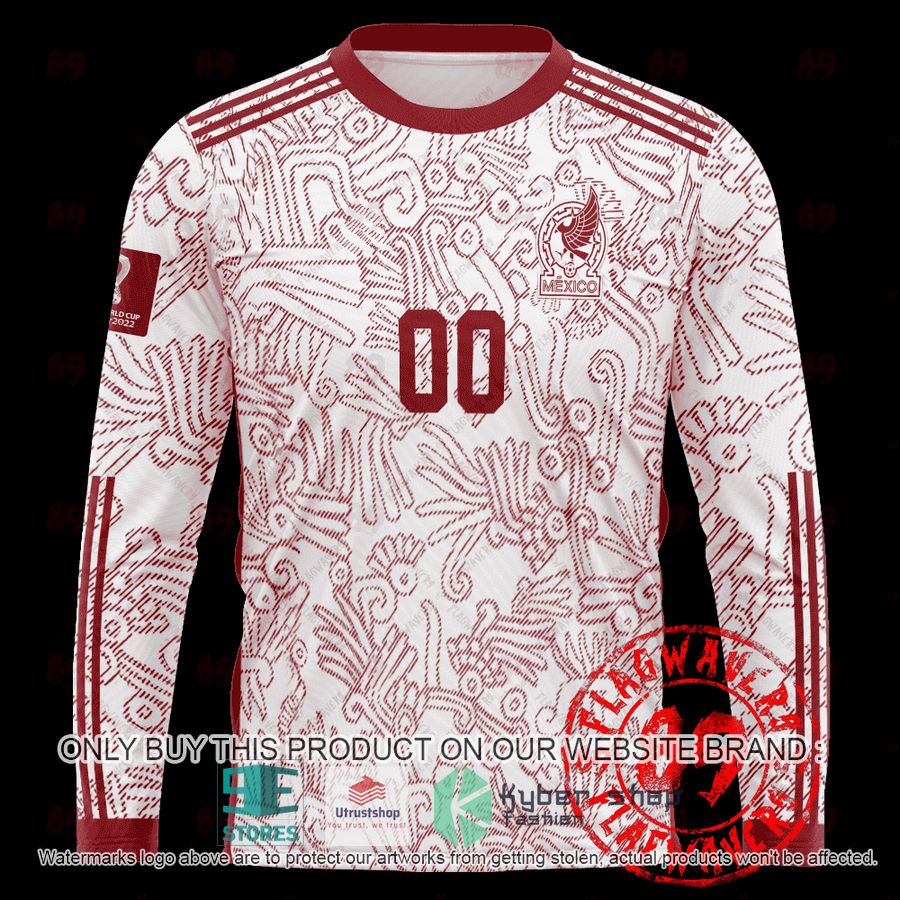 NEW Personalized Mexico Away World Cup 2022 white Hoodie, Shirt 6 personalized mexico away jersey world cup 2022 white shirt hoodie 6 30984