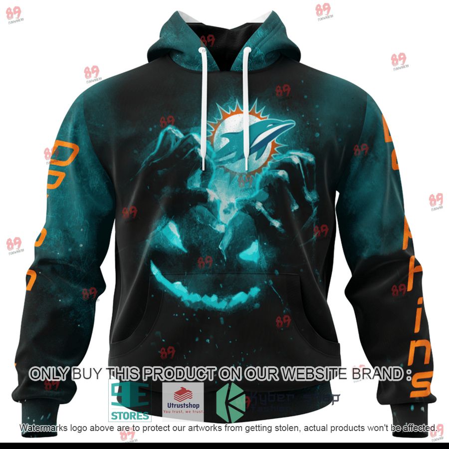 personalized miami dolphins pumpkin head halloween shirt hoodie 1 93724