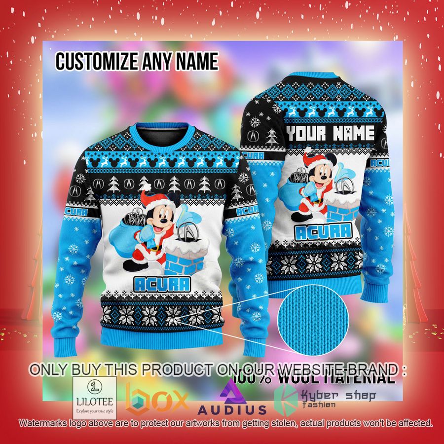 Personalized Mickey Mouse Acura Ugly Christmas Sweater 3 personalized mickey mouse acura ugly christmas sweater 3 19053