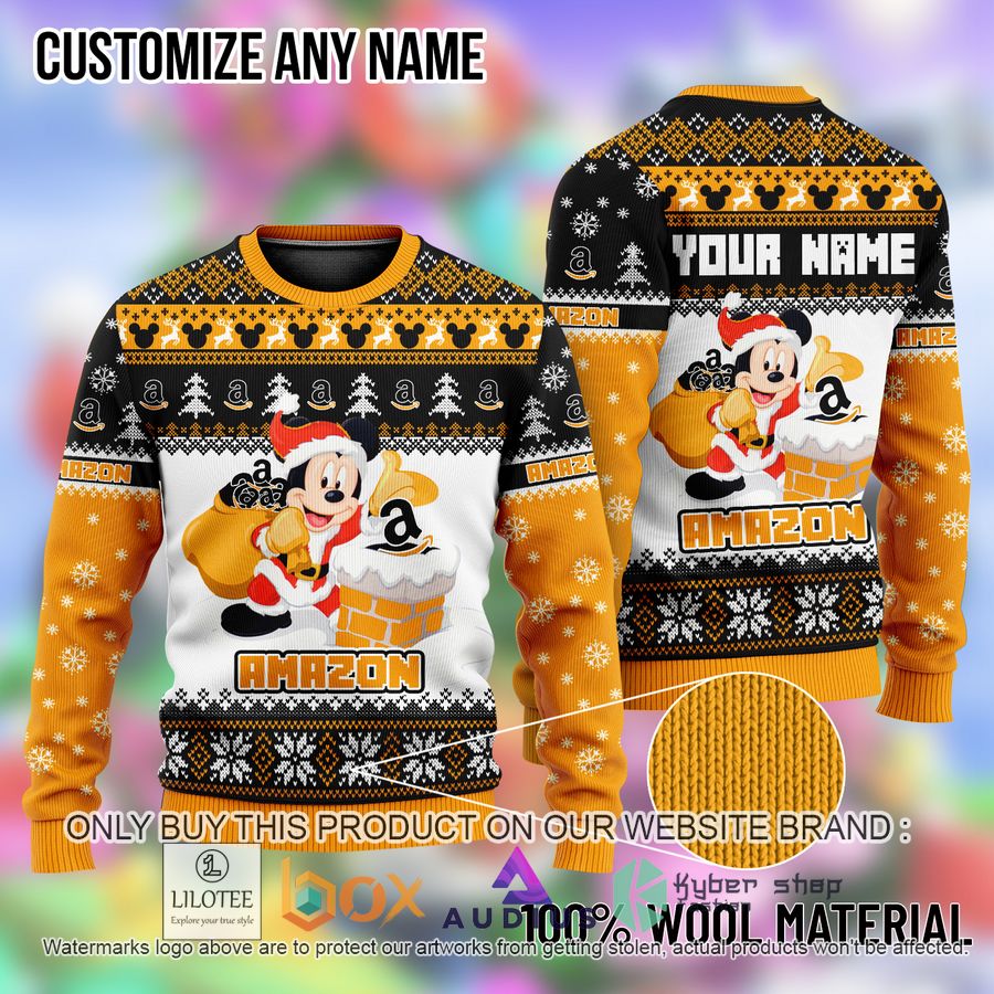 personalized mickey mouse amazon ugly christmas sweater 1 18832