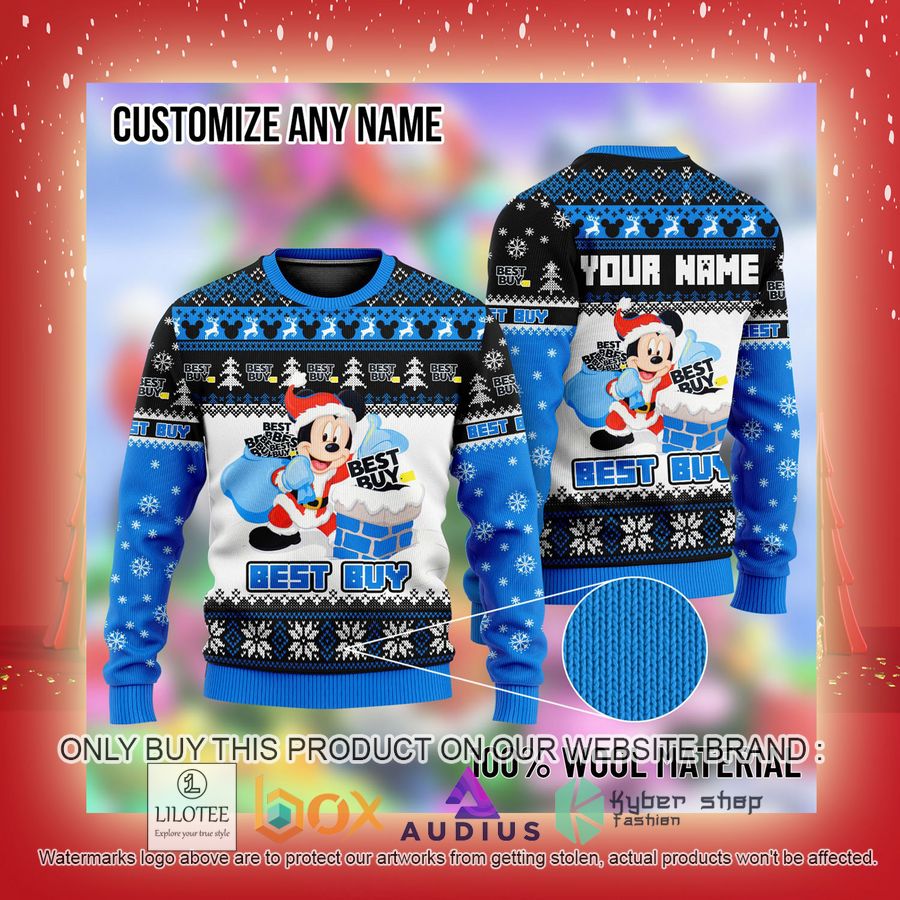 Personalized Mickey Mouse Best Buy Ugly Christmas Sweater 3 personalized mickey mouse best buy ugly christmas sweater 3 15217