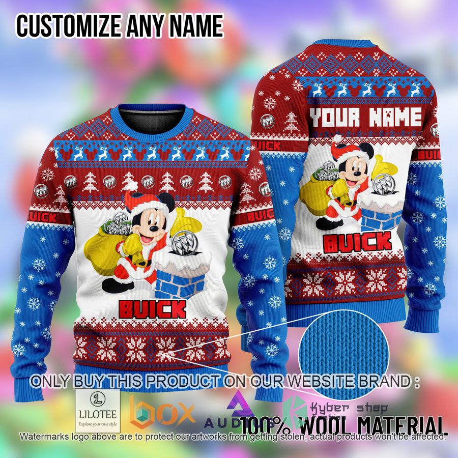personalized mickey mouse buick ugly christmas sweater 1 24911