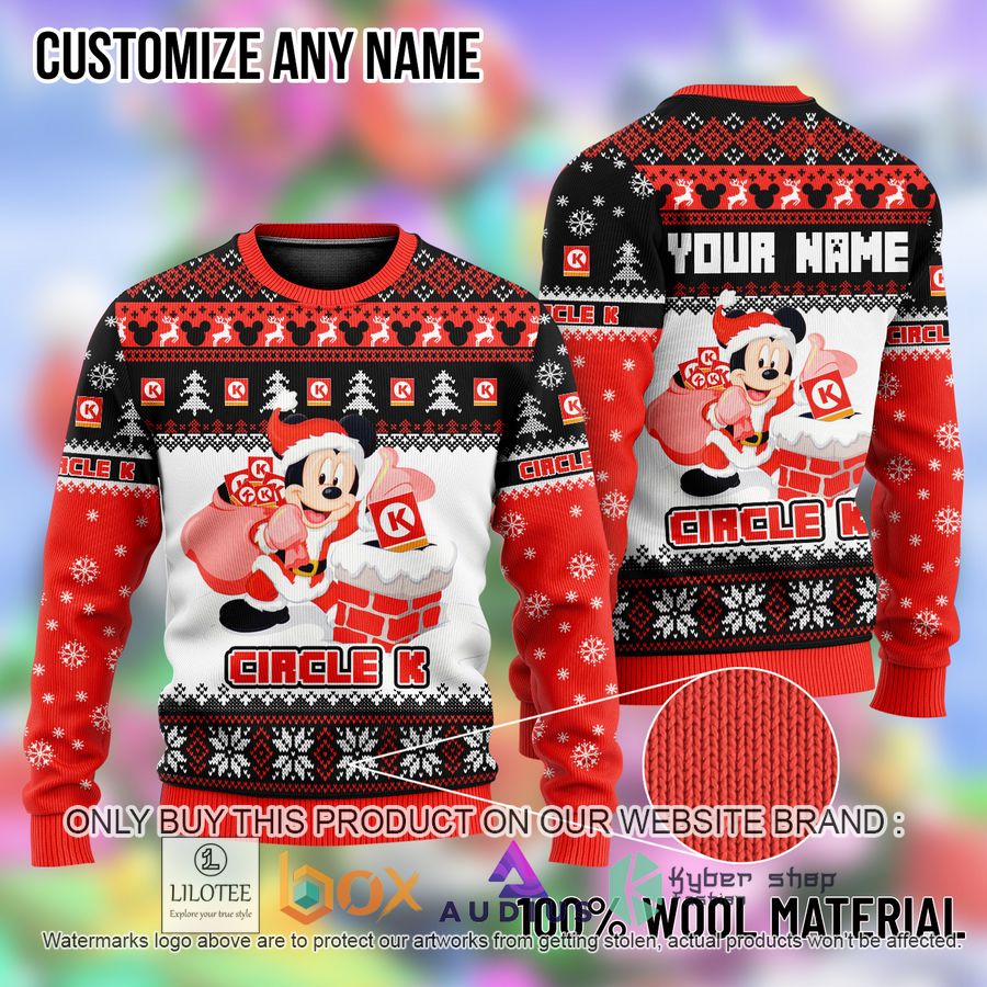 personalized mickey mouse circle k ugly christmas sweater 1 61299