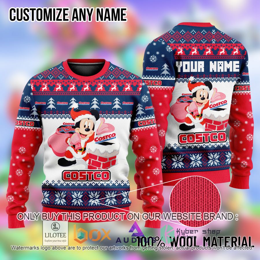 personalized mickey mouse costco ugly christmas sweater 1 509