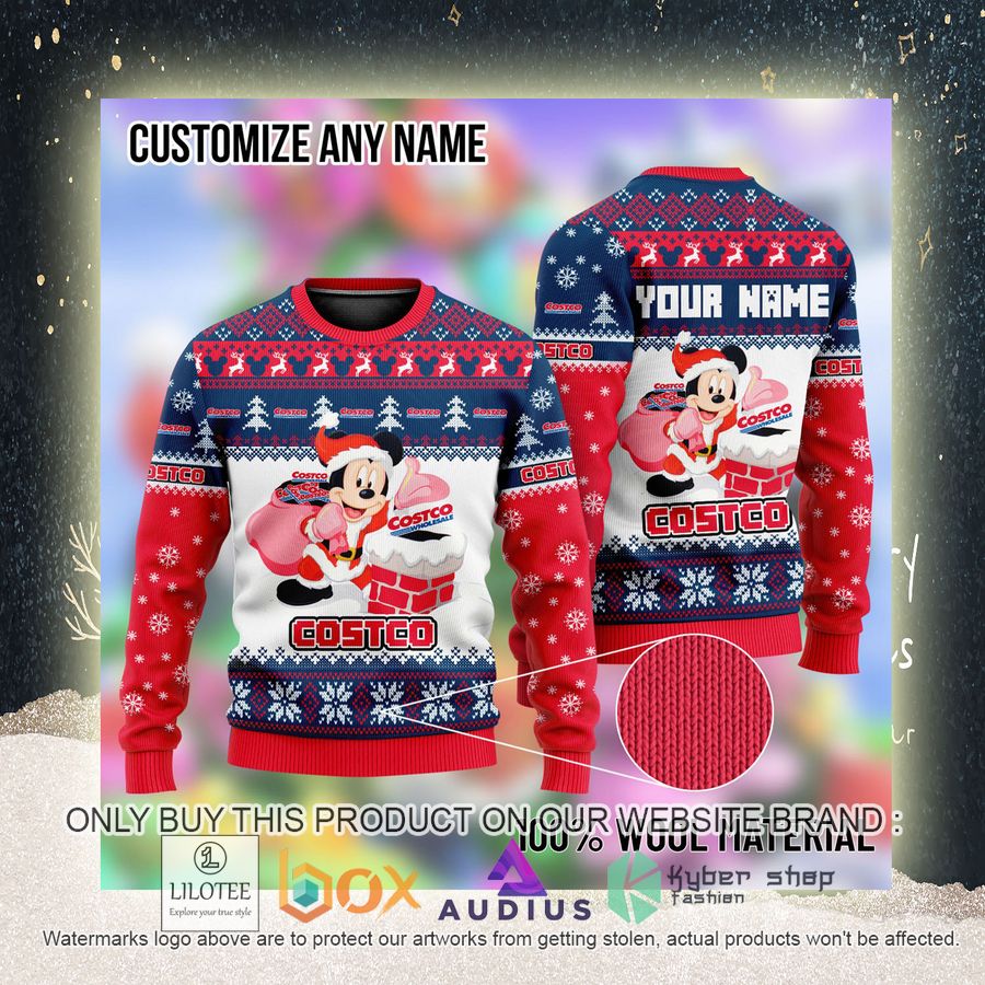 personalized mickey mouse costco ugly christmas sweater 2 28667