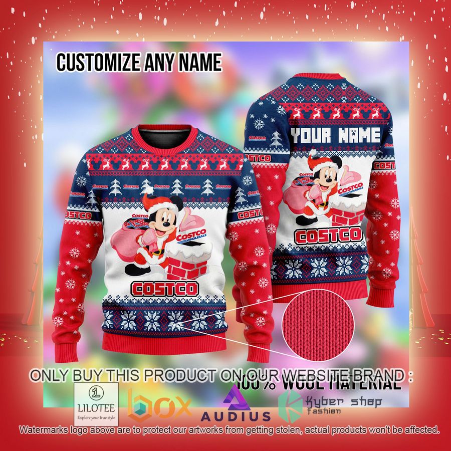 Personalized Mickey Mouse Costco Ugly Christmas Sweater 3 personalized mickey mouse costco ugly christmas sweater 3 54567