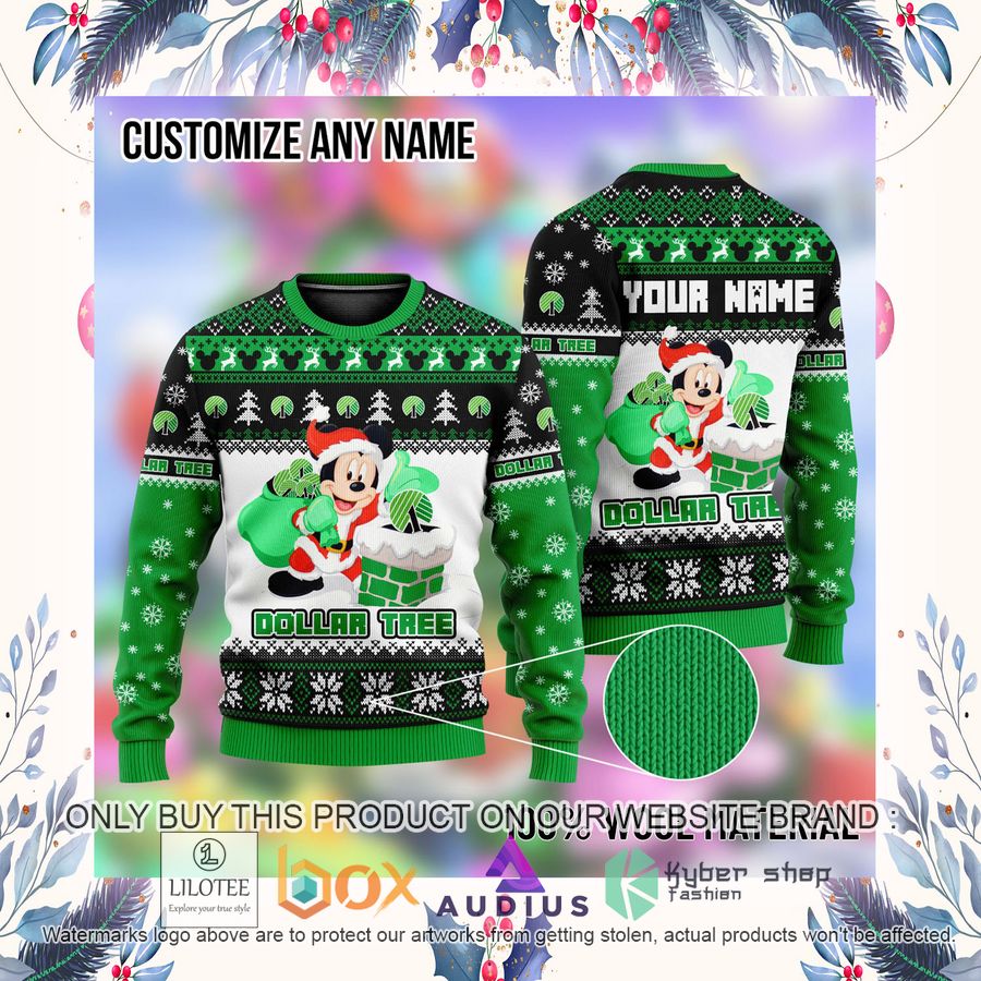 Personalized Mickey Mouse Dollar Tree Ugly Christmas Sweater 4 personalized mickey mouse dollar tree ugly christmas sweater 4 39138