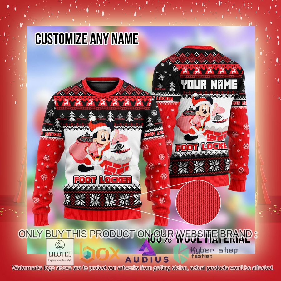 Personalized Mickey Mouse Foot Locker Ugly Christmas Sweater 3 personalized mickey mouse foot locker ugly christmas sweater 3 85432