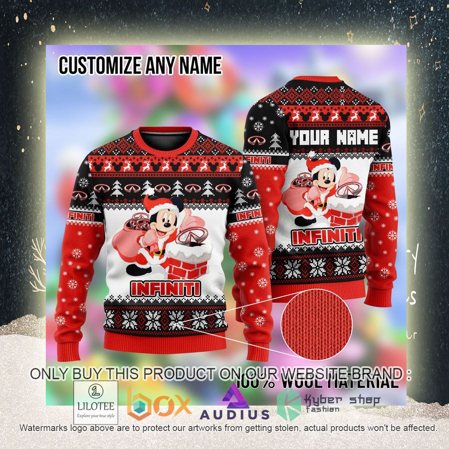 personalized mickey mouse infiniti ugly christmas sweater 2 43618