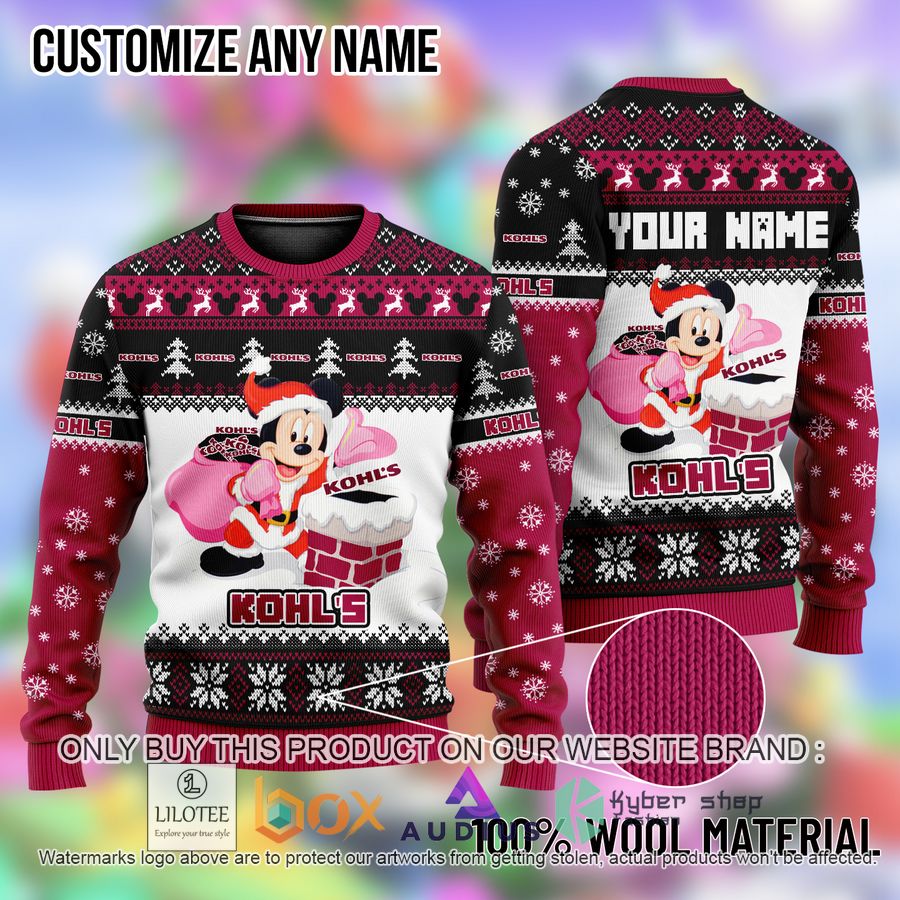 personalized mickey mouse kohls ugly christmas sweater 1 42415