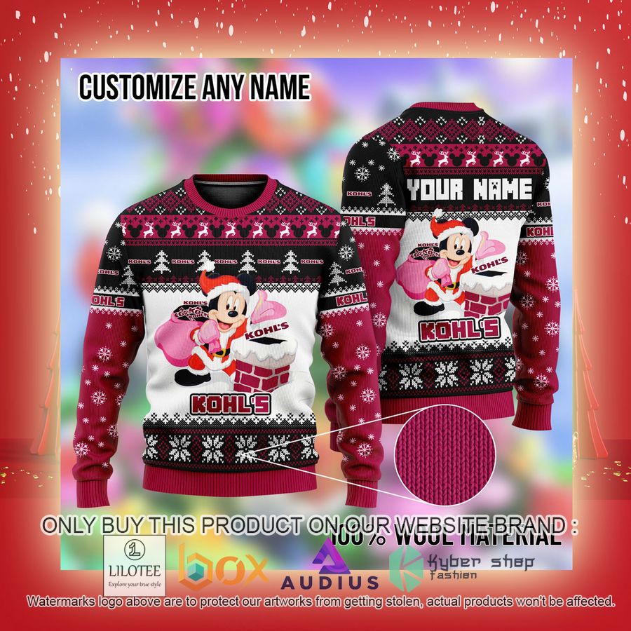 Personalized Mickey Mouse Kohl's Ugly Christmas Sweater 3 personalized mickey mouse kohls ugly christmas sweater 3 84966