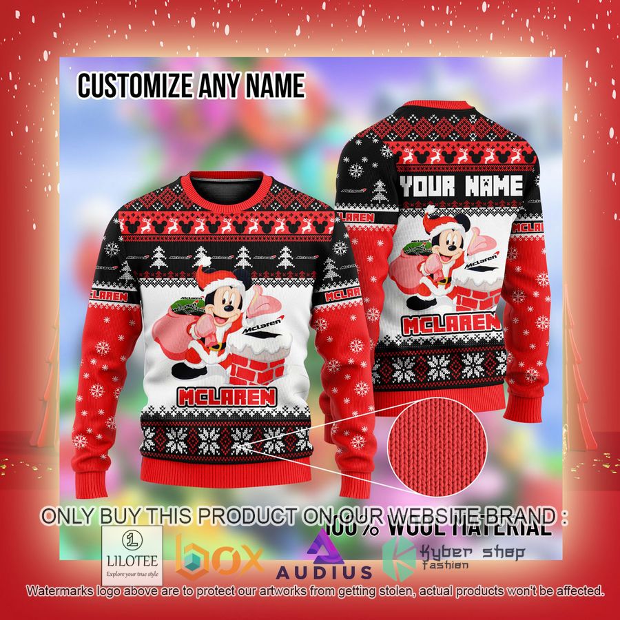 Personalized Mickey Mouse McLaren Ugly Christmas Sweater 3 personalized mickey mouse mclaren ugly christmas sweater 3 41405