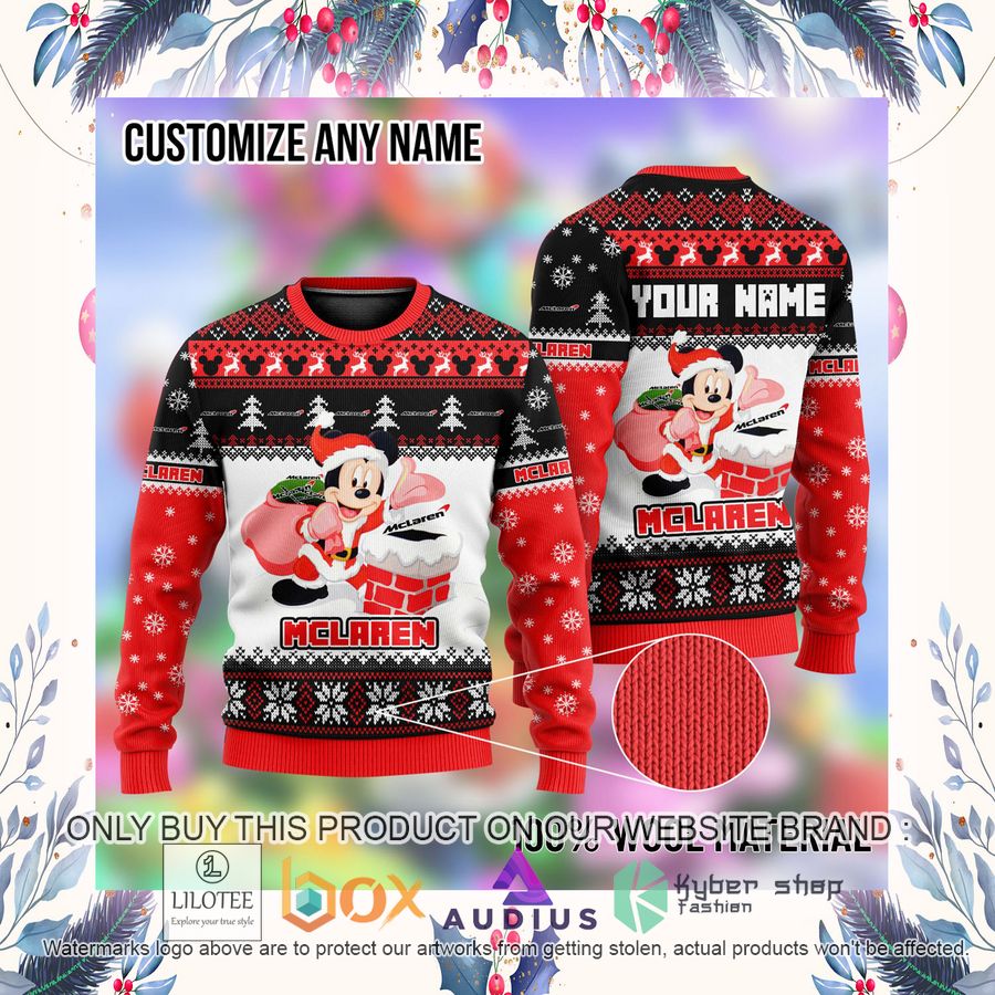 Personalized Mickey Mouse McLaren Ugly Christmas Sweater 4 personalized mickey mouse mclaren ugly christmas sweater 4 97414