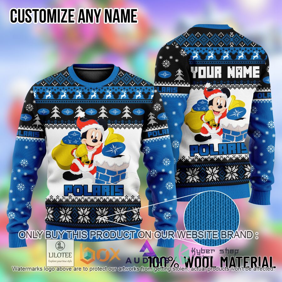 personalized mickey mouse polaris ugly christmas sweater 1 28678