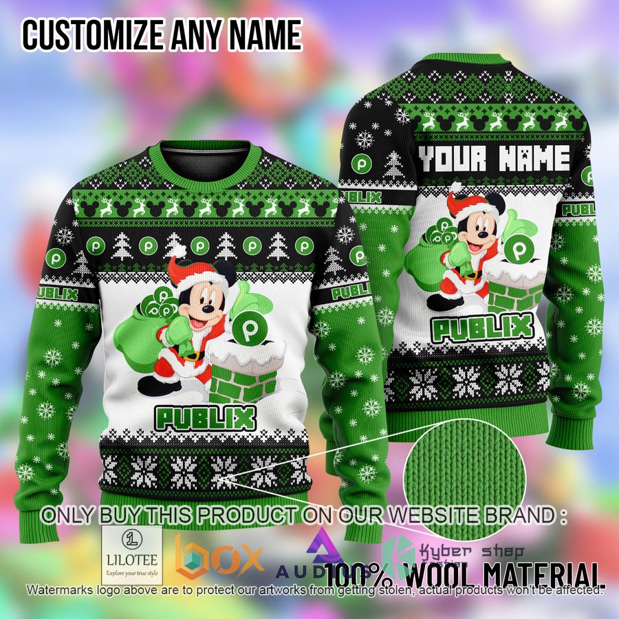 personalized mickey mouse publix ugly christmas sweater 1 95772