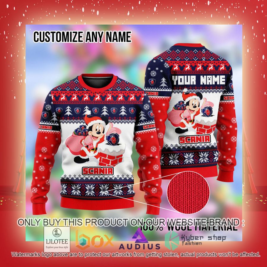 Personalized Mickey Mouse Scania Ugly Christmas Sweater 3 personalized mickey mouse scania ugly christmas sweater 3 58911