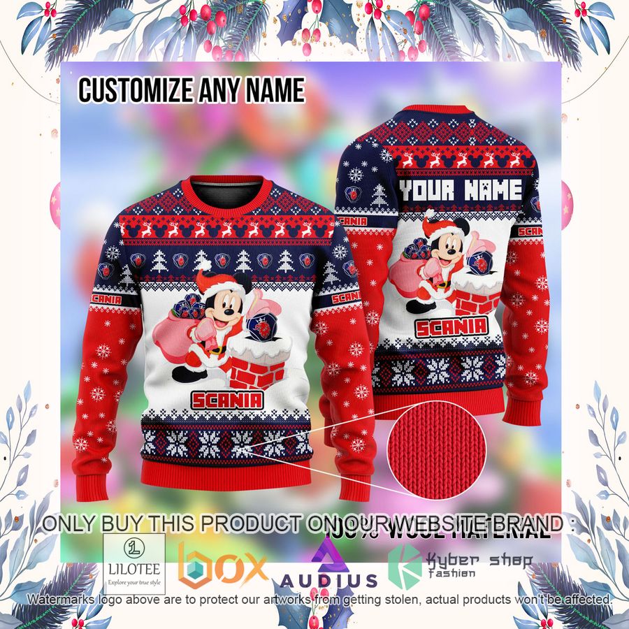 Personalized Mickey Mouse Scania Ugly Christmas Sweater 4 personalized mickey mouse scania ugly christmas sweater 4 9019