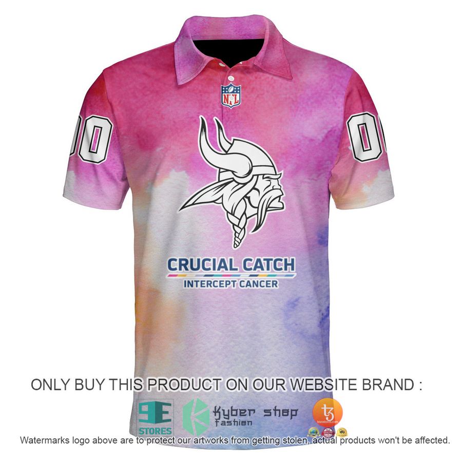 HOT NFL Minnesota Vikings Crucial Catch Personalized Polo Shirt 1 personalized minnesota vikings crucial catch polo shirt 1 20089