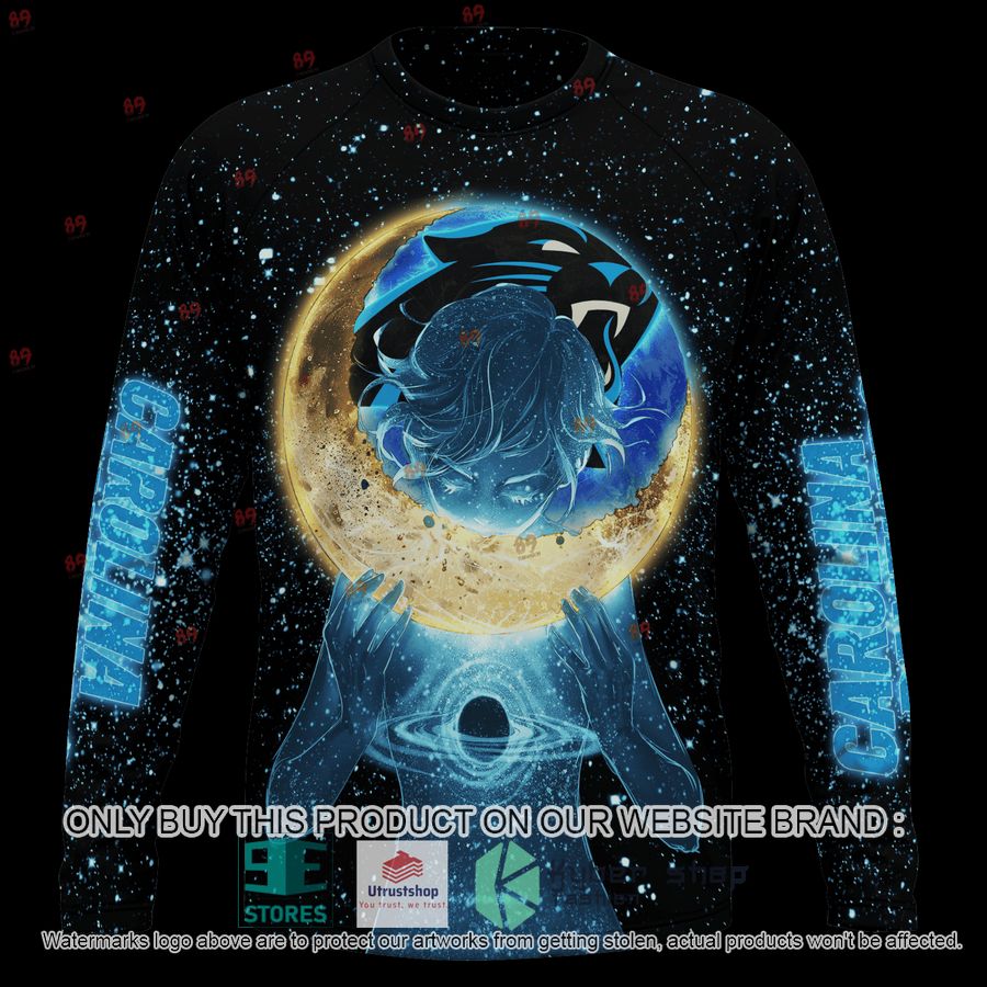 NEW Moon Carolina Panthers Custom Name Hoodie, Shirt 6 personalized moon carolina panthers shirt hoodie 6 96395