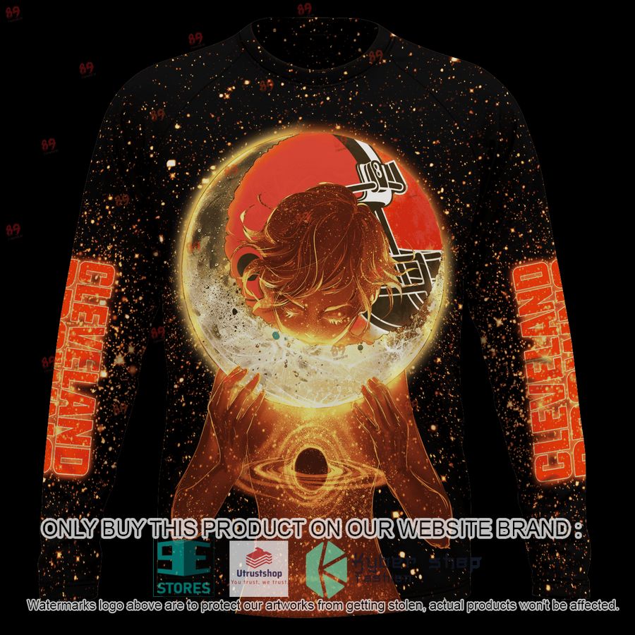 NEW Moon Cleveland Browns Custom Name Hoodie, Shirt 6 personalized moon cleveland browns shirt hoodie 6 14413