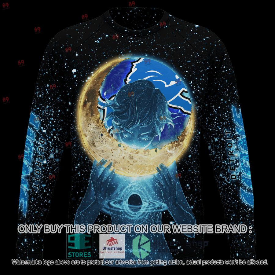 NEW Moon Detroit Lions Custom Name Hoodie, Shirt 6 personalized moon detroit lions shirt hoodie 6 50690