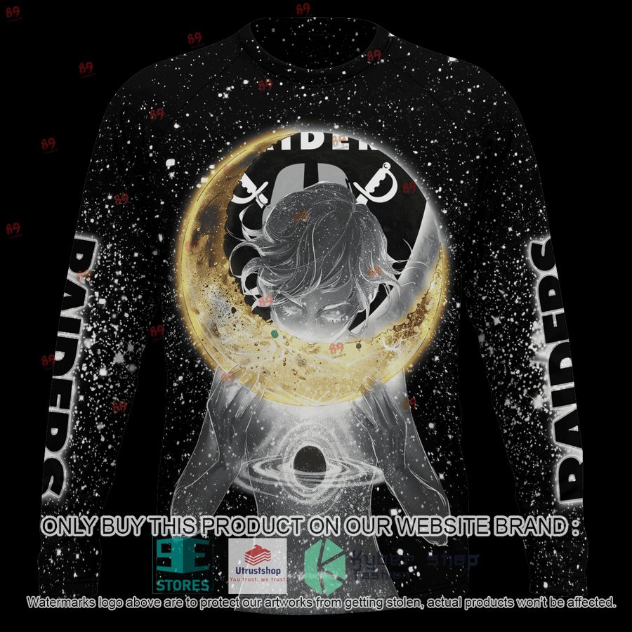 NEW Moon Las Vegas Raiders Custom Name Hoodie, Shirt 6 personalized moon las vegas raiders shirt hoodie 6 36989