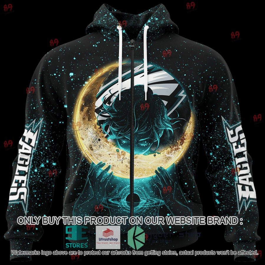 NEW Moon Philadelphia Eagles Custom Name Hoodie, Shirt 3 personalized moon philadelphia eagles shirt hoodie 3 34980